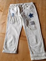 jeans Capri beige italienische Mode, Gr. 40 Bayern - Herrieden Vorschau
