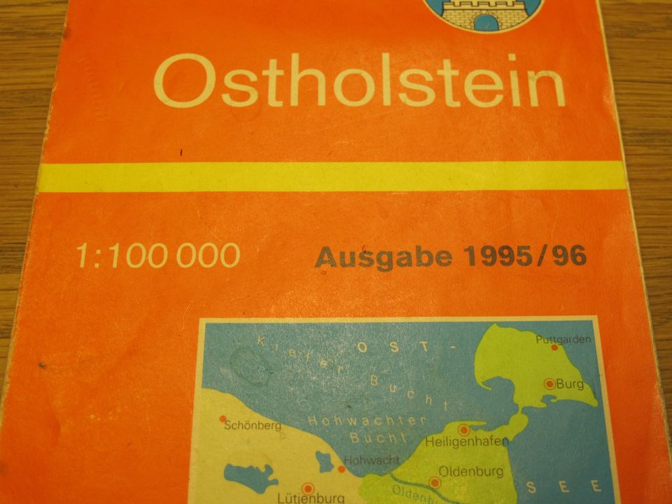 Landkarte Kreiskarte Ostholstein 1995 1996 Schleswig Holstein in Hamburg