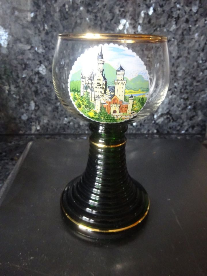 Andenkglas ,Weinglas Römer Lindau,Schloß Neuschwanstein in Trochtelfingen