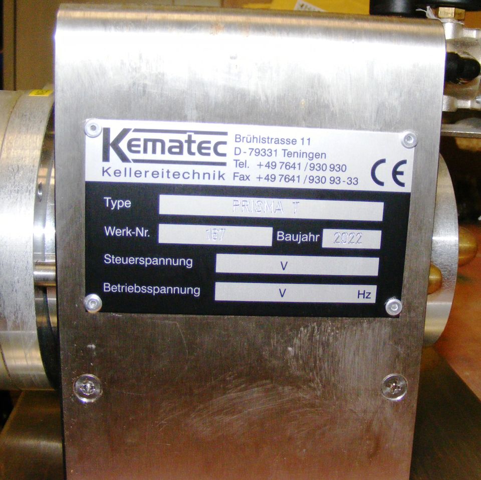 Sektkapsel - Faltmaschine Kematec Prisma-T  (JS 1) in Rees