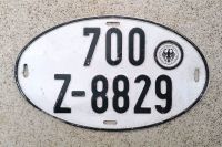 KFZ KENNZEICHEN NUMMERNSCHILD ZOLL OVAL CUSTOMS GERMANY Sachsen-Anhalt - Petersberg (Saalekreis) Vorschau