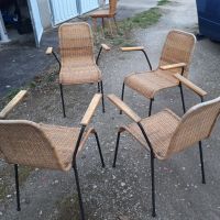 4 DDR Korbstühle Stühle Gartenstühle mit 70er Jahre Konsum HO Sachsen-Anhalt - Dessau-Roßlau Vorschau