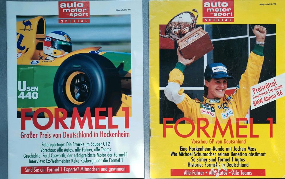 Michael Schumacher Formel 1 Berichte Ferrari Benetton 90er 2000er in Hanau