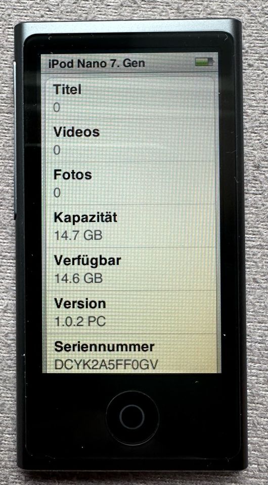 iPod Nano 7.Generation | 16GB | Spacegrau | Apple in Schaafheim