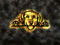 Golden Retriever 3D LED Wandbild aus schwarz lackiertem Holz München - Untergiesing-Harlaching Vorschau