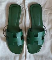 Hermès Oran „Vert Cactus“ 38,5 , Hermes Sandalen - NEU Hessen - Kassel Vorschau
