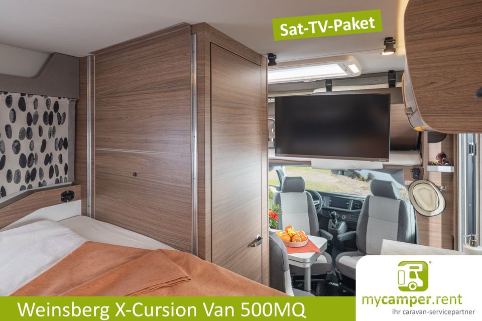 Weinsberg X-Cursion Van 500 MQ Solar TV Bulli Voll - Satanlage + Smart TV + Solar Autark-Paket in Kerken