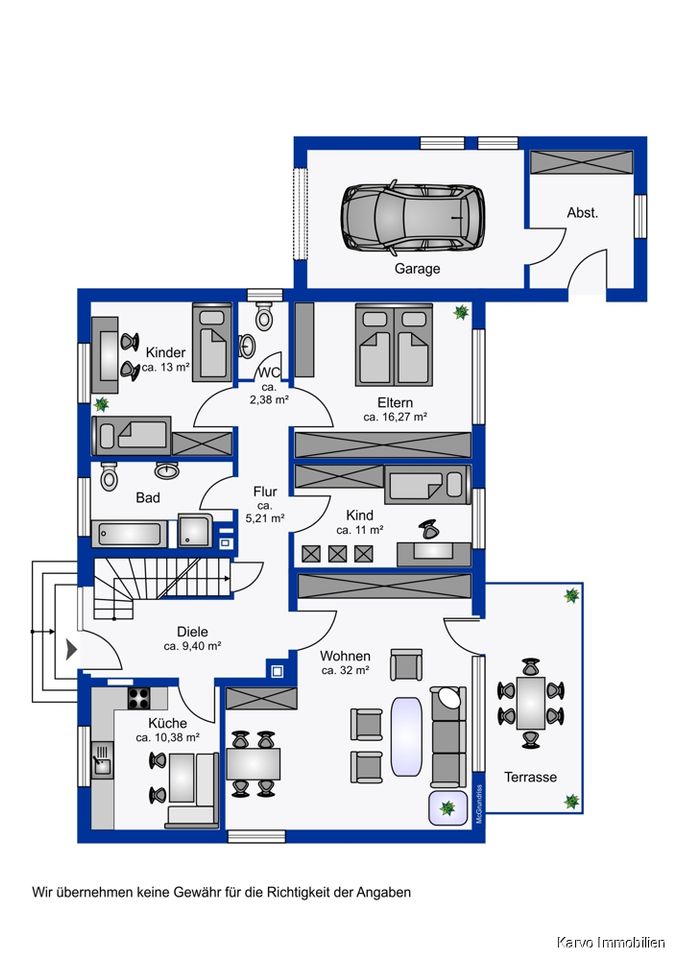 Großzügiges Familienparadies: Gepflegtes Einfamilienhaus mit 7 Zimmern und ca. 200m² Wohnfläche in Delmenhorst