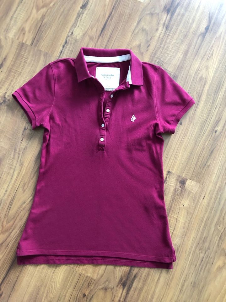 Abercrombie & Fitch Damen Poloshirt Gr. M weinrot in Hannover