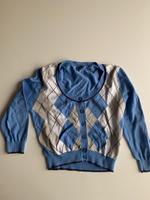 Benetton Strickjacke Cardigan cropped blau Rautenmuster M wie neu Düsseldorf - Eller Vorschau