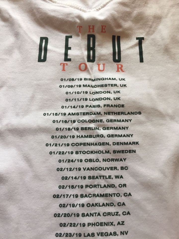 Ella Mai - T-Shirt NEU in XL - The Debut Tour 2019 in Hamburg