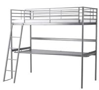 Hochbett Ikea Svärte w neu 90x200 Schreibtisch Lattenrost Treppe Hessen - Hilders Vorschau