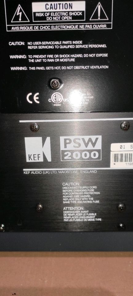 Kef PSW 2000 Subwoofer. in Düsseldorf