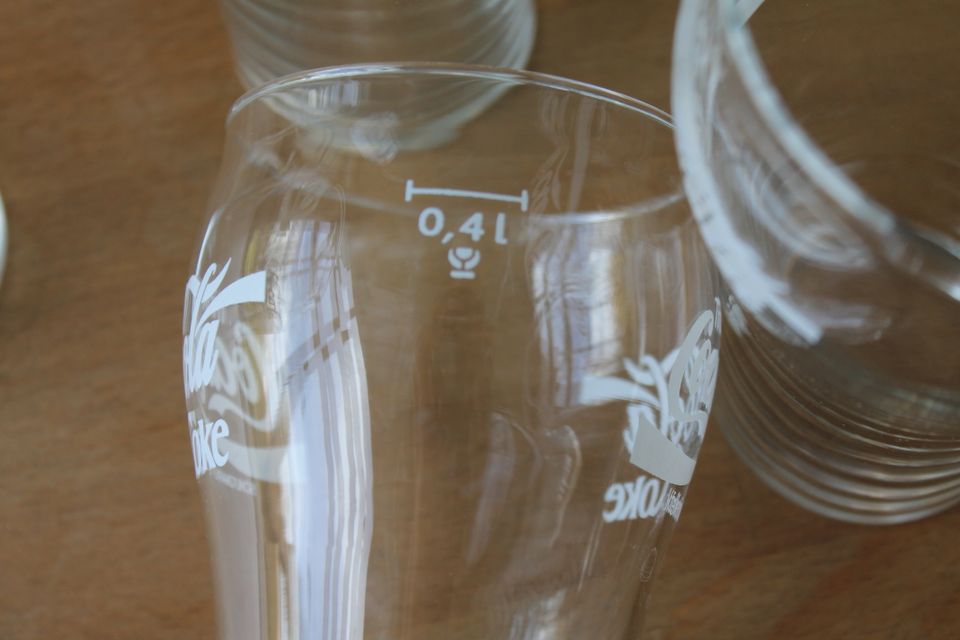 Originale COCA-COLA Gläser, 0,4 l, 7 Stück in Altötting