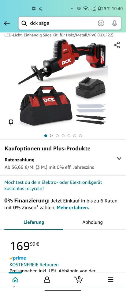 ⚡ Säbelsäge *NEU* original verpackt ⚡Akku 20V ⚡ Tasche ⚡ in Hamburg