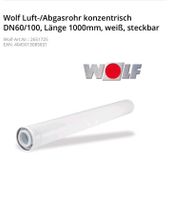 Wolf Luft-Abgasrohr DN60/100 1Meter Art. NR.  2651725 3Stk Nordrhein-Westfalen - Krefeld Vorschau