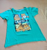 T-Shirt Garfield grün Gr. 122/128 Hessen - Lindenfels Vorschau