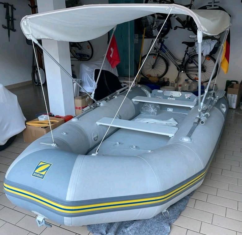 Zodiac Cadet CFR 340 Schlauch Boot mit Yamaha 8 PS Motor in Bad Teinach-Zavelstein