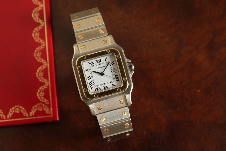 Cartier Santos Carree Large 2961 Automatic 29x41 '1985 in Pforzheim