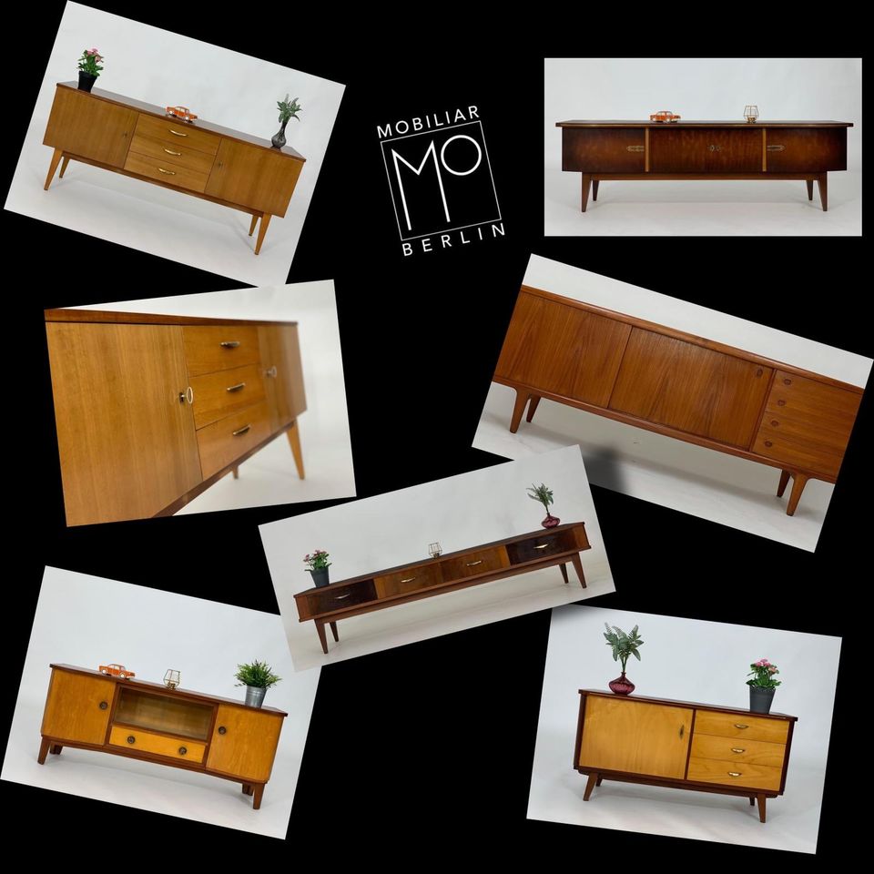 ♥️ MID CENTURY ♥️ SIDEBOARD KOMMODE HELLERAU TEAK SCHRANK in Berlin