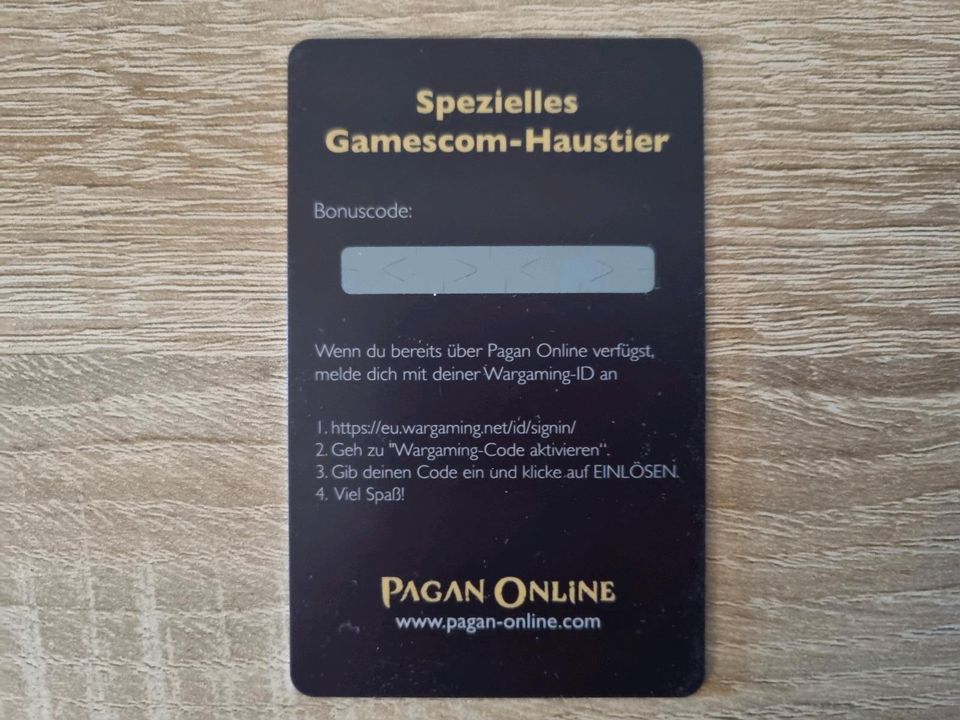 NEU - Pagan Online Code Dezimator Pet Haustier - Rarität Gamescom in Köln