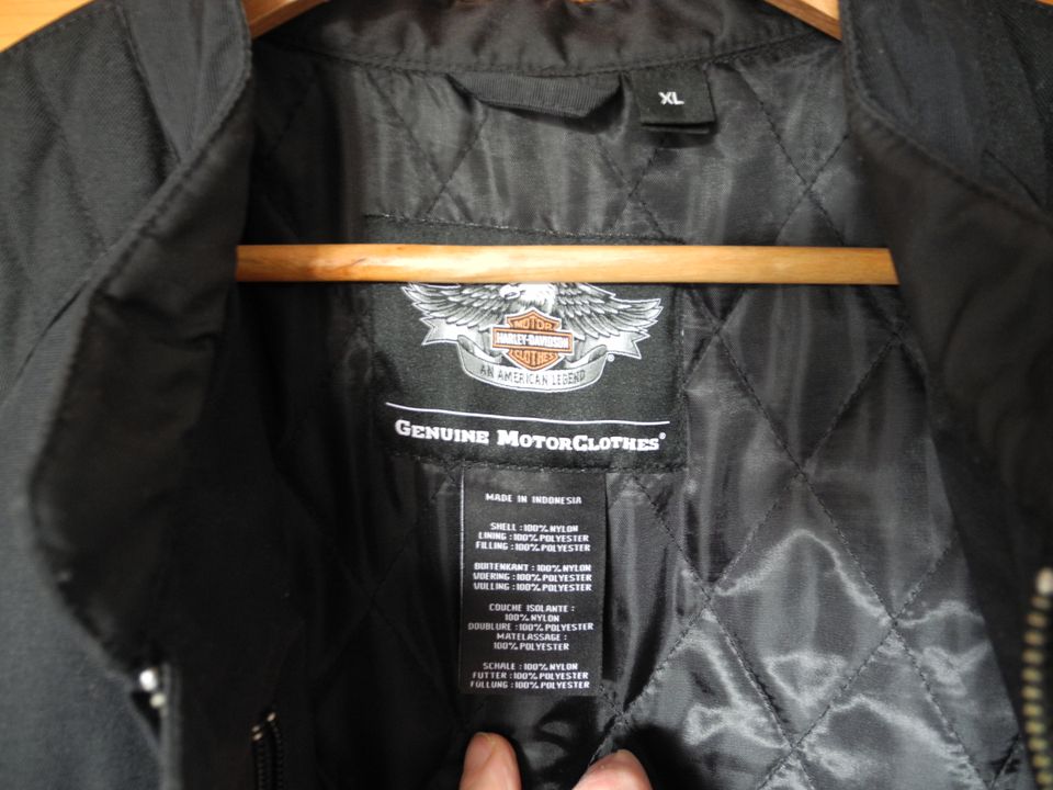 Harley Davidson Sommerjacke Motorradjacke XL mit Buell Patches in Hünxe