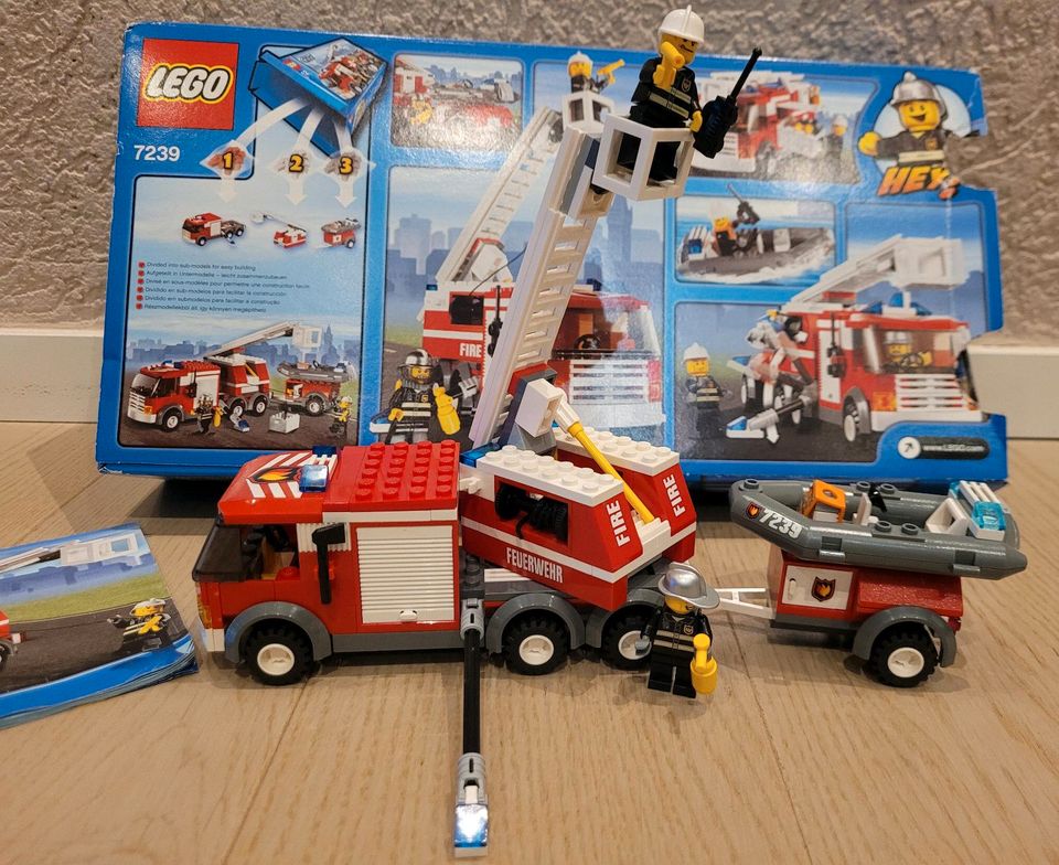 Lego City 7239 Feuerwehr Löschzug mit Anhänger und Boot in Hessen - Rosbach  | Lego & Duplo günstig kaufen, gebraucht oder neu | eBay Kleinanzeigen ist  jetzt Kleinanzeigen