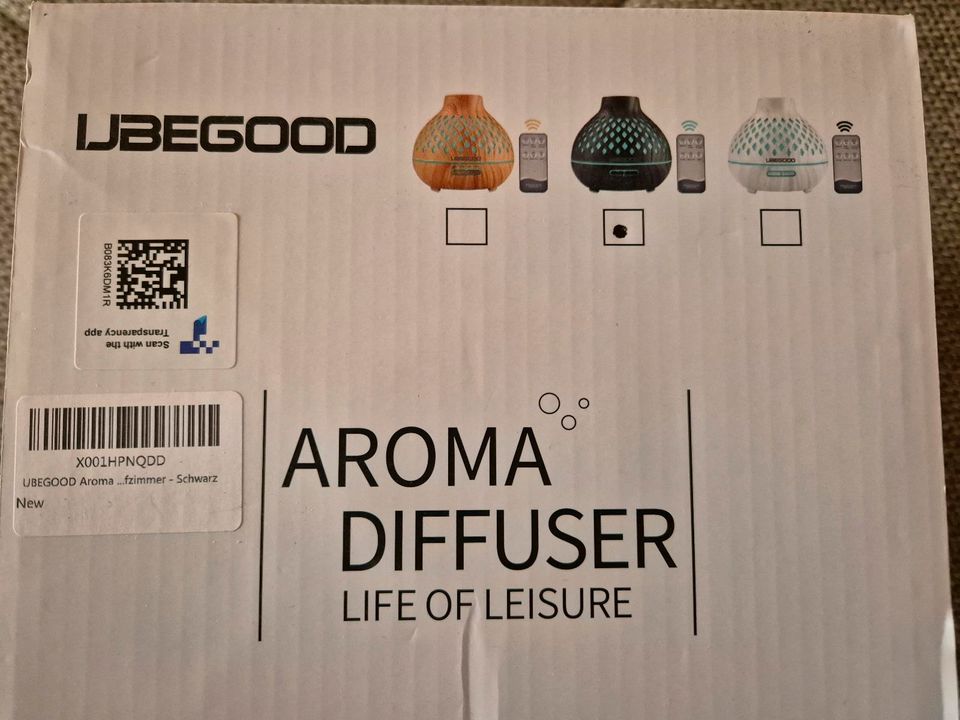 NEU! Aroma Diffuser, Raumduft in schwarz in Holzgerlingen