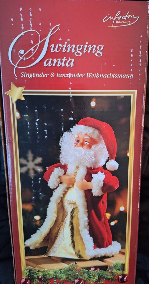 singender swingender Weihnachtsmann Nikolaus Santa neu OVP in Neufahrn