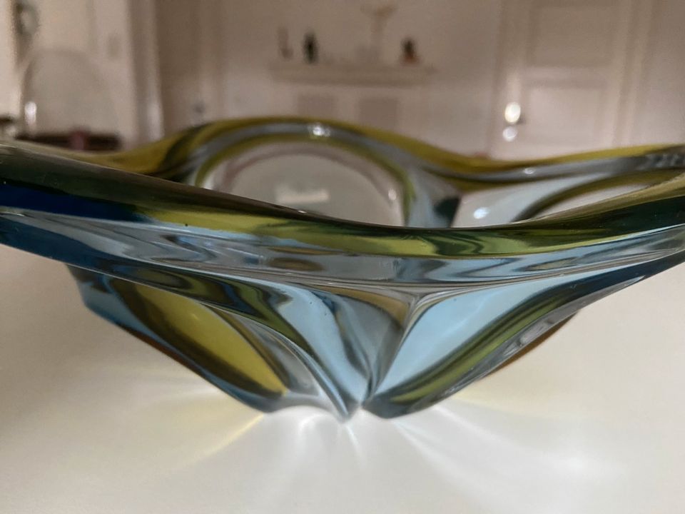 Murano Schale Glas, zweifarbig, 60er Jahre‼️Vintage in Rheine