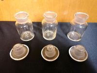 3 Apothekerfläschchen aus Glas mit Stöpsel Hessen - Büdingen Vorschau