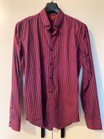 Hemd Männer Zara Superslim Fit Gr. L Blau Rot Kariert Hessen - Zierenberg Vorschau