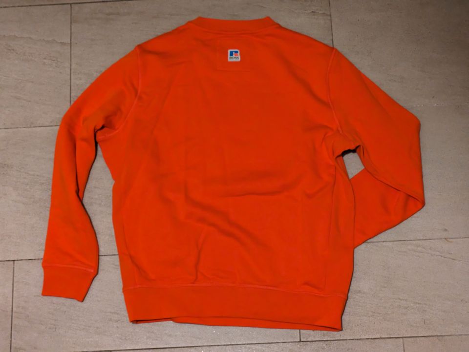 BOSS X RUSSEL ATHLETIC Sweatshirt Größe S in orange >> NEU << in Neuhausen