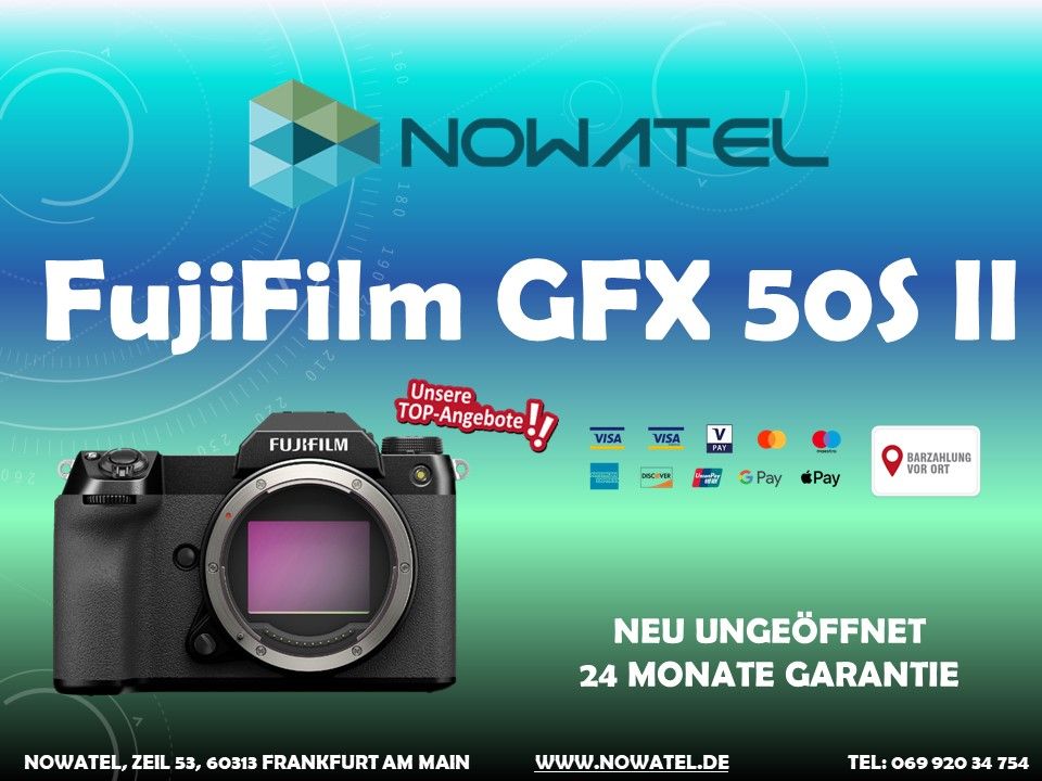 ✅  FUJIFILM GFX 50S II BODY NEU UNGEÖFFNET NUR 2799 € ✅ in Frankfurt am Main