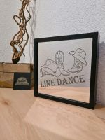 Linedance Deko Spiegel Bild LED Fotobox Line Dance Holz Bayern - Kettershausen Vorschau