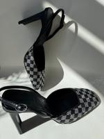 Mango slingback Pumps schwarz/silber Swarovski Glitzer Gr. München - Au-Haidhausen Vorschau