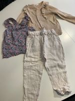 Set Zara Leinenhose Volant Shirt Rückenfrei und Strickjacke Bayern - Buchloe Vorschau