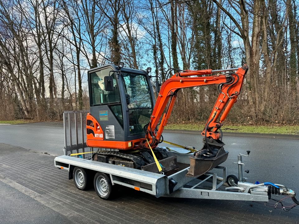 Minibagger 1,8t Bagger Nante NT18 Vermietung Miete Verleih in Spalt