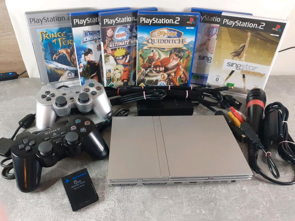 Sony Playstation 2 Slim Konsole + Spiele & Zubehör in Bonn