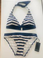 Marc O'Polo Bikini Gr M blau creme Streifen Baden-Württemberg - Gerlingen Vorschau
