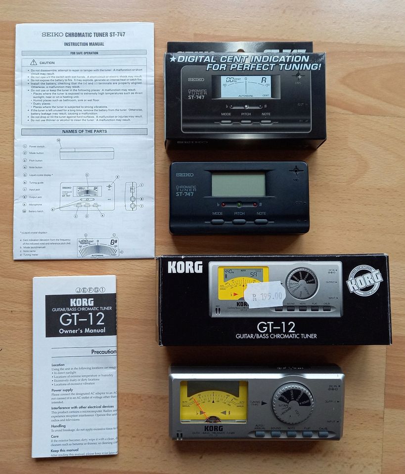 2 Stimmgeräte Korg GT-12 / Seiko ST-747 in Dortmund