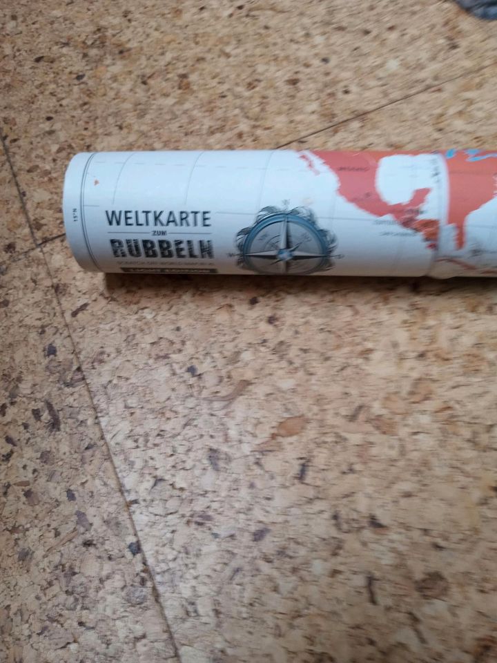 Weltkarte zum Rubbeln - neu in Köln