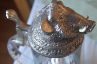 Krug Kristallglas Deckel Wildschwein Keiler f. Jäger handbemalt Nordrhein-Westfalen - Windeck Vorschau