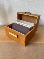 Vintage Holzbox Holzkiste mit Register Karteikarten Dortmund - Hörde Vorschau