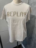 Replay Tshirt Shirt Fledermaus Ärmel Spitze gr M weiß Duisburg - Homberg/Ruhrort/Baerl Vorschau