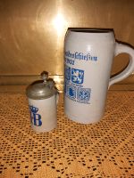 Antiker Krug SET Bierseidel  1L München 1927 und 1/8 L Sachsen - Krauschwitz Vorschau