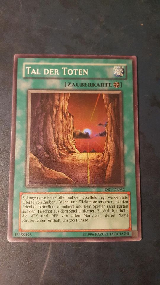 Yugioh Tal der Toten super DR1 deutsch guter Zustand in Zwickau