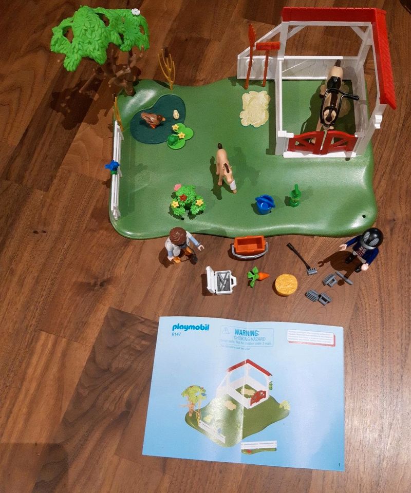 Playmobil Koppel mit Pferdebox in Schopp