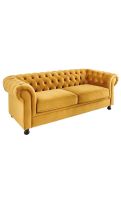 Chesterfield-Sofa in Senfgelb Nordrhein-Westfalen - Bergheim Vorschau