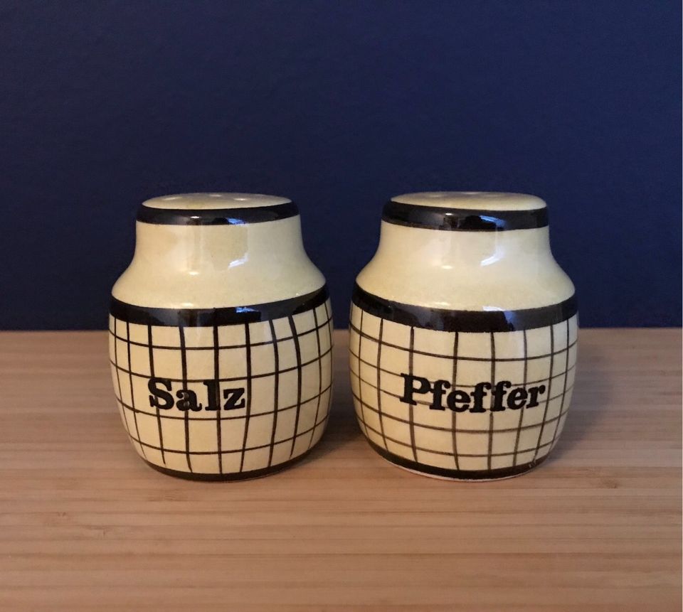 Salz&Pfefferstreuer Set Keramik vintage 70er Küche Esstisch rar in Hannover
